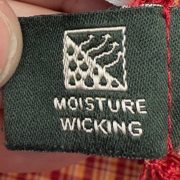 Men's EDDIE BAUER Relaxed Fit Plaid Quick Dry Button-Down Shirt- Size Lg. Tall - Picture 11 of 13